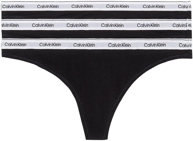 Womens 3 Pack Thong Low-rise 000qd5209e 3 Pack Thong (Low-Rise) (pack of 3) - Black