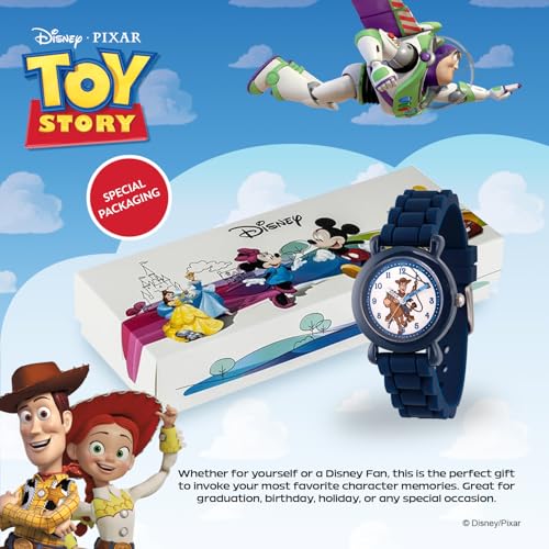 Disney Toy Story Kids' WDS000721 Disney Toy Story 4 Analog Display Analog Quartz Blue Watch, Blue