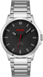 Hugo FIRST Men Watch, Analog - BLACK / SILVER