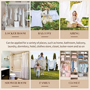 Eccliy 2 Pcs Canvas Clothespin Bag with Hanging Hook for Clothesline Outdoor 15 x 11 Inch Summer Laundry Clothes Pin Holder Portable Pin Hanging Bag Pin Storage Organizer for Home Balcony Travel,Beige