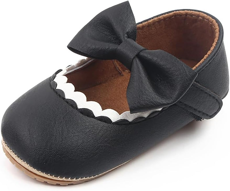 Baby Shoes Infant Sneaker Sandals for Girls Leather Walking Shoes Non-Slip Sneaker Toddler First Walker Shoes Newborn Crib Shoes