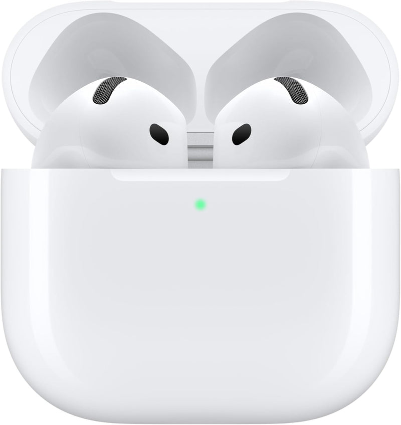 Apple AirPods 4 Wireless Earbuds, Bluetooth Headphones, with Active Noise Cancellation, Adaptive Audio, Transparency Mode, Personalized Spatial Audio, USB-C Charging Case, Wireless Charging, H2 Chip