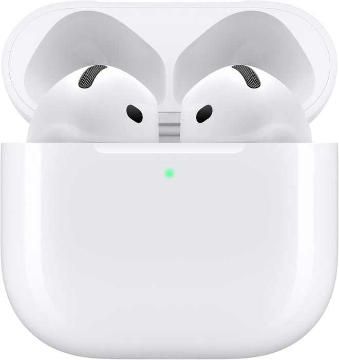Apple AirPods 4 Wireless Earbuds, Bluetooth Headphones, with Active Noise Cancellation, Adaptive Audio, Transparency Mode, Personalized Spatial Audio, USB-C Charging Case, Wireless Charging, H2 Chip