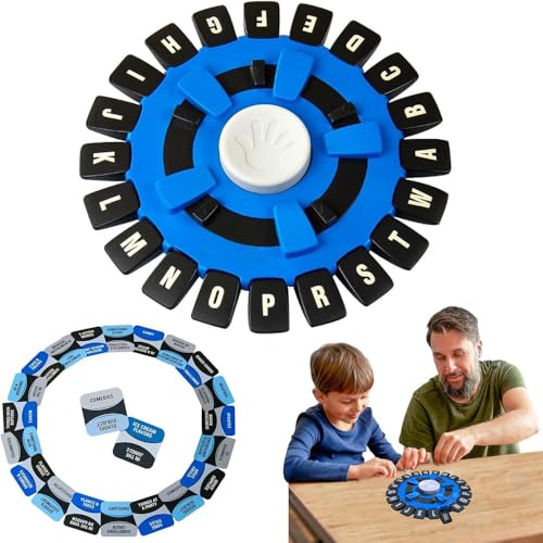 Words Game, Quick Word Think Alphabet Letters Games with Timer Stop for Family Party, Letter Pressing Categories Fast Boardgame for Adults Kids,Learning Game Great for All Ages