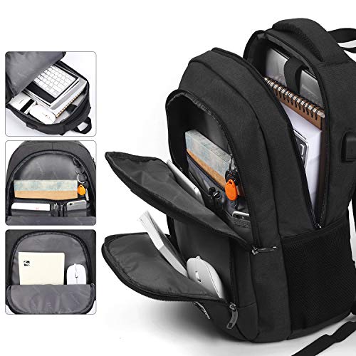 YAMTION 17.3 Inch Large Backpack for Men and Women,School Backpack for Teenager,Travel Laptop Bookbag with USB Charging port for Business Work College Travel Trip