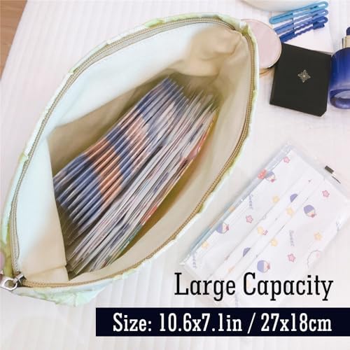 STARDW Flower Cosmetic Bags Makeup Bags for Women and Girls,Travel Makeup Bag Large Capacity Canvas Makeup Bag,Makeup Organizer Bag Zipper Pouch, Embossed pink, Large Capacity Aesthetic Makeup Bags