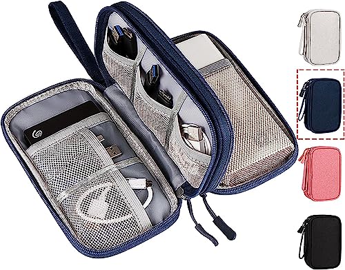 CAOODKDK Portable, Waterproof Electronics Accessories Case and Organizer Bag for Cables, USB Drives and Chargers