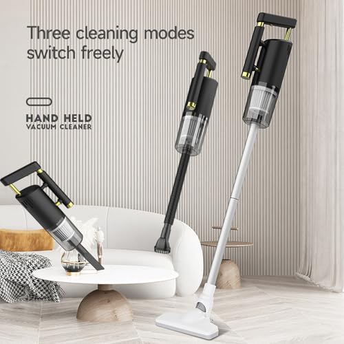 Handheld Vacuum Cordless Vacuum Cleaner, 4 in 1 Rechargeable Multi-Function Vacuum Cleaners, 120W High Power Vacuum Cleaner with Multi-Nozzles for Car, Home, Office, Pet