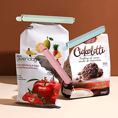20 Pcs Food Clips, Plastic Food Bag Sealing Clips Anti-Oxidation Food Clips Bag Clips for Food Storage, Kitchen, Travel, Camping (6.1 inch and 4.7 inch)