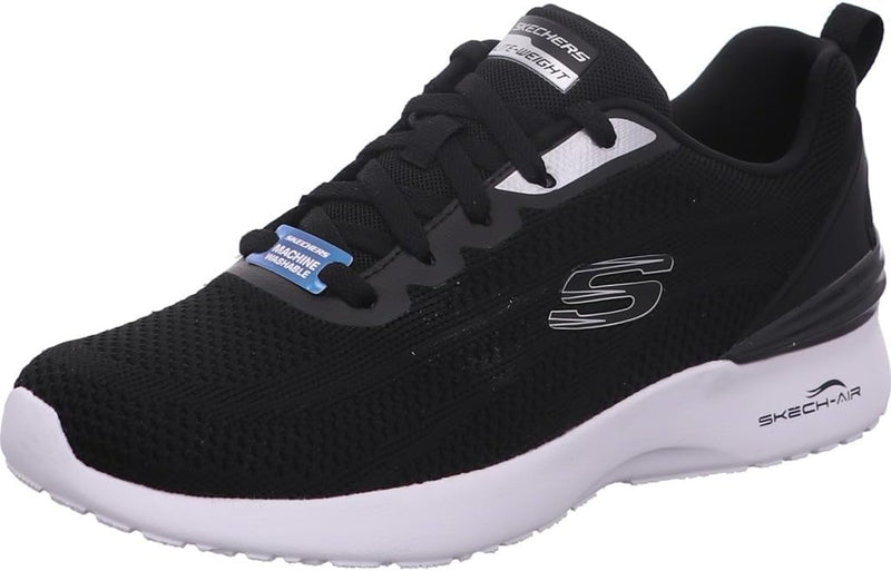SKECH-AIR DYNAMIGHT womens SHOES - Black Knit White Trim