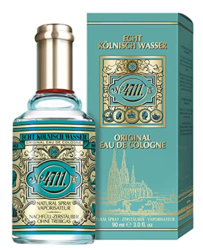 4711 Echt Kolnisch Wasser No For Men And Women - Eau de Cologne Natural Spray, 90ml