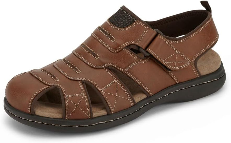 Searose mens Fisherman Sandal - Brown Rust