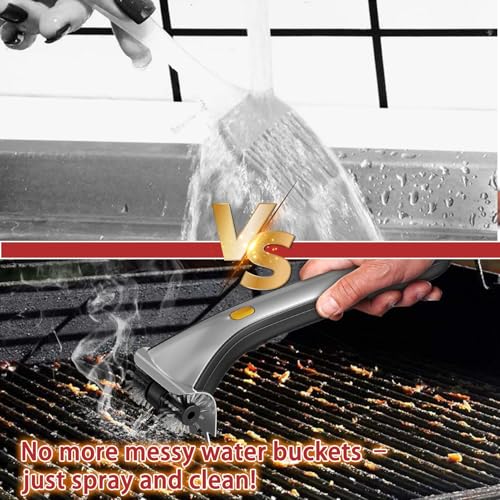 Electric Grill Brush for Barbecue, Brush for Outdoor Grill, Steam BBQ Cleaning Brush with Replacement Brushing, Gifts for Men, Dad