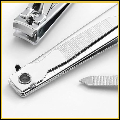 Saeed Arabzon™ Heavy Duty Stainless Steel Nail Clippers Nail Cutter Grooming Tool - Pack Of 1: Durable, Safe, Hygienic For–Kids, Men And Women, Clean And Smooth Cuts, Easy Home Manicure And Pedicure.