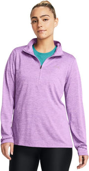 womens Tech Twist Half Zip T-Shirt - (560) Provence Purple / / Purple Ace