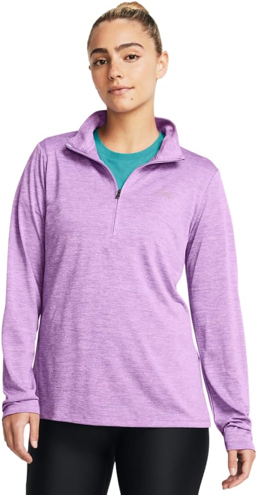 womens Tech Twist Half Zip T-Shirt - (560) Provence Purple / / Purple Ace