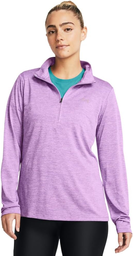 womens Tech Twist Half Zip T-Shirt - (560) Provence Purple / / Purple Ace