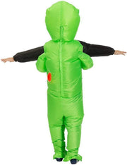 PINKE Kids Inflatable Alien Costume, Blow Up Alien Outfit for Children Halloween Prop Toy Cosplay Party Supplies, Halloween Costumes for Kids, One Size