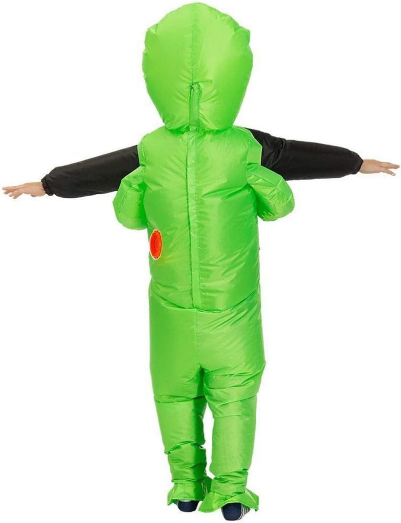 PINKE Kids Inflatable Alien Costume, Blow Up Alien Outfit for Children Halloween Prop Toy Cosplay Party Supplies, Halloween Costumes for Kids, One Size
