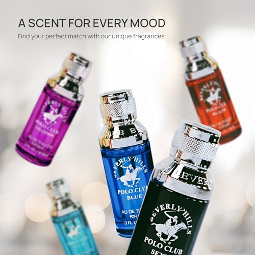 Beverly Hills Polo Club 5 Piece Mini Gift Set Exclusive for Men, EDT Eau De Toilette 5 Mini 0.5oz Bottles May Vary