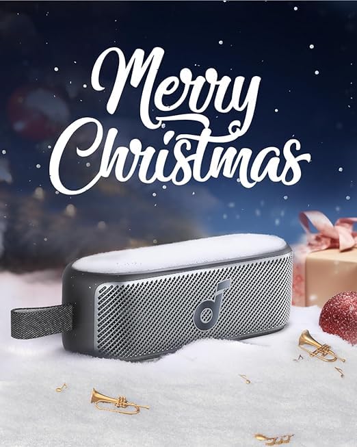 soundcore Motion 100 Bluetooth Speaker, Portable Speaker with Wireless Hi-Res, 2 Full Range Drivers for Stereo Sound, Customizable EQ, Punchy Bass, IPX7, Ultra-Portable Design for Outdoor Use