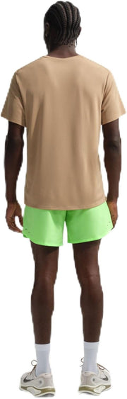 Mens M Nk Df Stride 7In Bf Short Shorts - Lime Blast/(Reflective Silv)