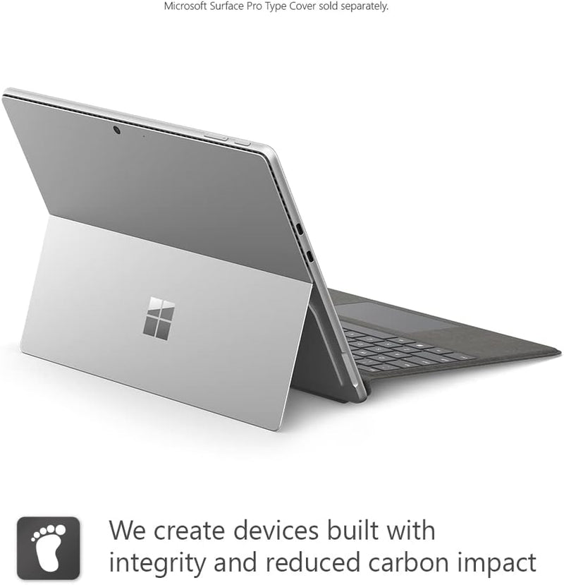 Microsoft Surface Pro 9 with 2880 X 1920 (267 PPI) PixelSense Display, Intel Core i7-1255U, Integrated graphics, 16GB RAM, 1TB SSD, Windows 11, Platinum - [QKI-00008] Device Only - Silver