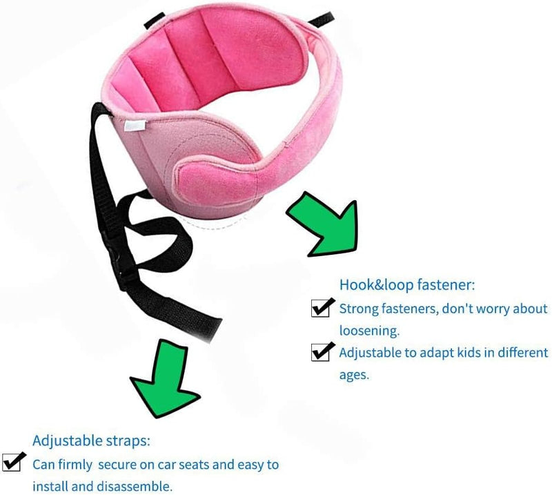 Baby Head Protector Car Seat,Car Seat Accessories for Kids,Car Safety Neck Pillows for Toddler Protection (gery)