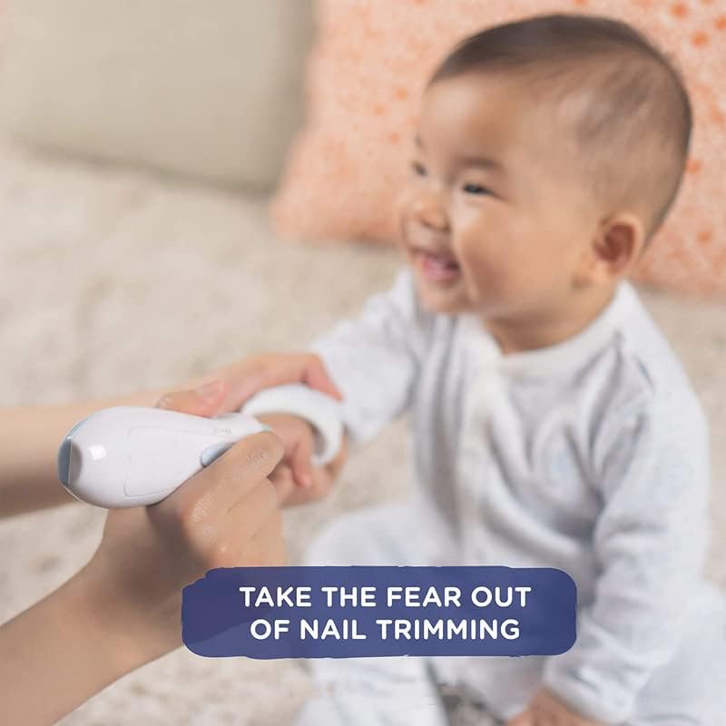 Baby Nail Trimmer Electric - Electric Nail File Baby - Baby Nail File - Safe Baby Nail Clippers Manicure Set - Trim Polish Kit For Infant Newborn Toddler Adult Toes and Fingernails