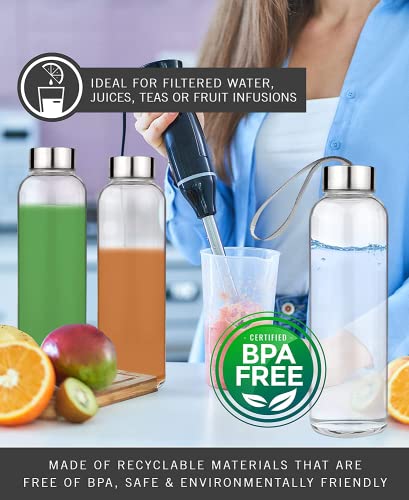 Glass water bottle | water bottle, water bottle for kids | Dubai can bottle, borosilicate glass bottle. Bottle with cap (Pack of 1)