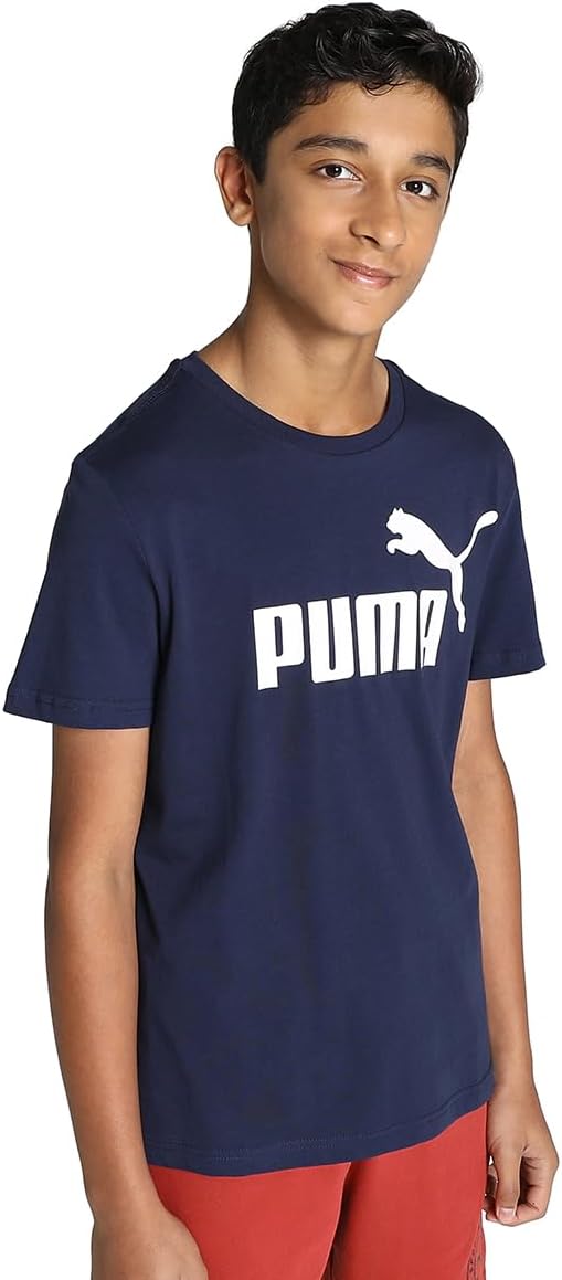 unisex-child ESS Logo Tee B Lifestyle Kids Shirts - Peacoat