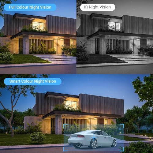 EZVIZ C8C Security Camera, 5MP 3K Outdoor WiFi Camera, CCTV Camera for Home with 360° Coverage, AI Human/Vehicle Shape Detection, Auto-Zoom Tracking, Color Night Vision, Weatherproof, Two-Way Talk
