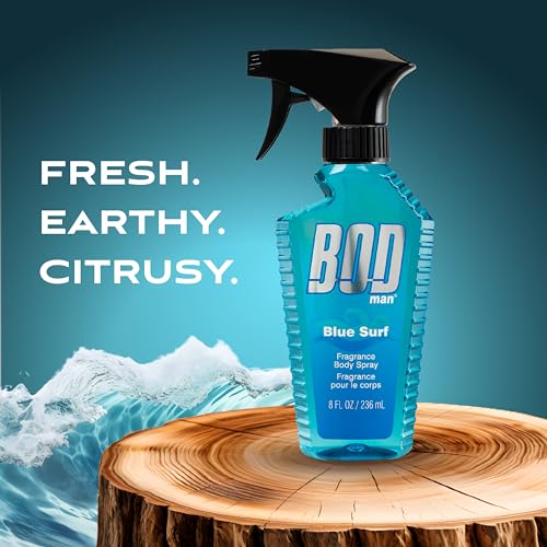 Bod Man Parfums De Coeur Men Fragrance y Spray 8 Fluid Oz (Blue Surf)