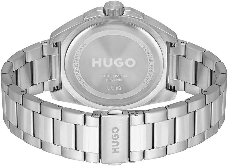 Hugo VISIT Men Watch, Analog - BLUE & BLACK / SILVER