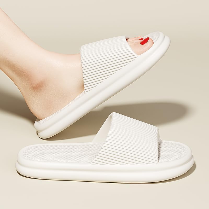 JIJIe Slippers for Men & Women, Soft Lightweight EVA Non-Slip, Perfect for Indoor, Bathroom, and Beach Use
