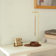 Incense Holder, Multi-Purpose Design Wooden Incense Burner ash Catcher with Brass Incense Stick Holder for Home Decor Yoga Spa Madiation (Walnut Wood)