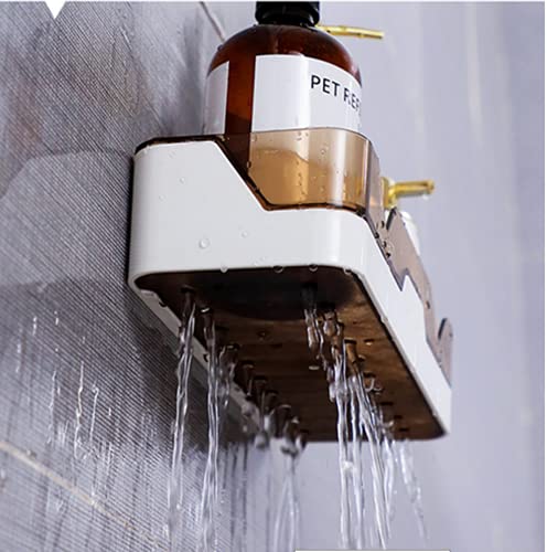 U HOOME Shower shelf Separable Bathroom Shelves Wall Mounted,shower caddy basket Storage Organizer,Adhesive Wall Shelf No Drill