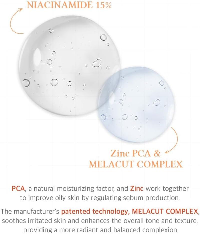 15% Niacinamide Purity Serum - 15% Niacinamide included, Overall skintone and texture improvement, Pore care, Serum control with Zinc. Vegan formula, Korean skincare