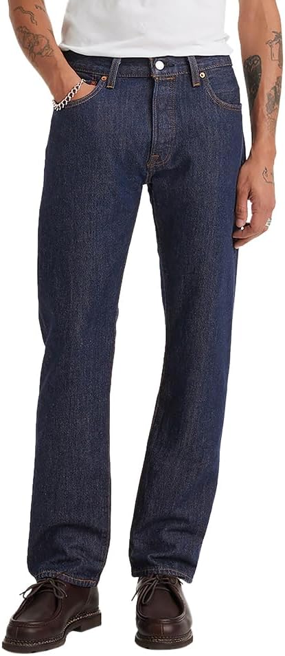 Mens 501 Levi'sORIGINAL Jeans - Dark Indigo - Flat Finish