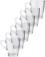Ocean Kenya Mug, Set Of 6, Clear, 320 Ml, P01640, Espresso Cup, Tea & Coffee Cup, Cappuccino Cup, Latte Glass