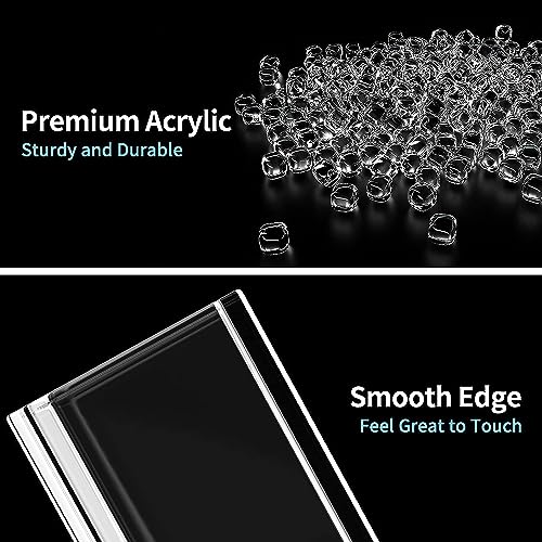 Benting Clear Acrylic Pencil Pen Holder Cup,Desk Accessories Holder,Makeup Brush Storage Organizer,Modern Design Desktop Stationery Organizer for Office School Home Supplies (4)