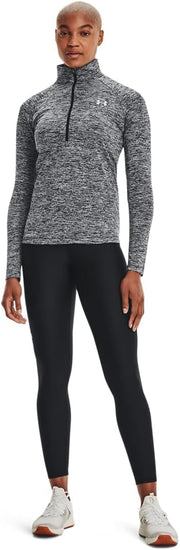 Womens Tech 1/2 Zip - Twist Top (pack of 1) - Black