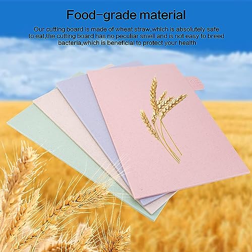 X spring Kitchen Cutting Board, Colour Coded Cutting Boards, Chopping Board Set of 4, Non Slip Kitchen Cutting Board, Food Preparation Round Cutting Board, Folding Board Chopping Board