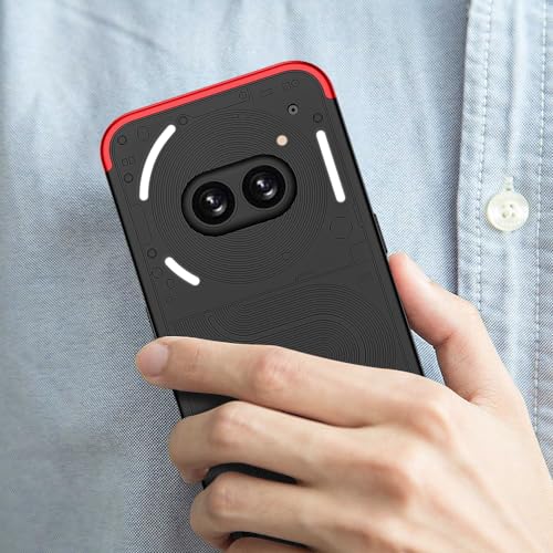 For Nothing Phone 2a / 2a Plus Case, 360 Degree Full Body Hard Plastic Material Protective Back Cover, Detachable Split Slim Fit Shockproof Casing, Anti-Scratch Bumper Mobile Case