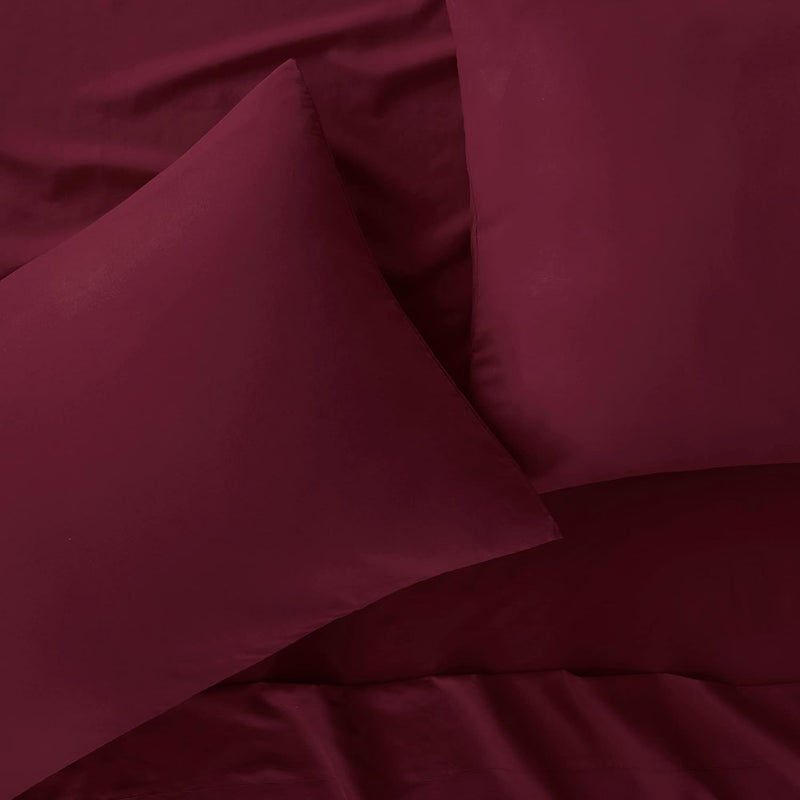 Serta Simply Clean Super Soft Hypoallergenic Stain Resistant Deep Pocket 3 Pieces Solid Bed Sheet Set, Twin XL, Silver Grey