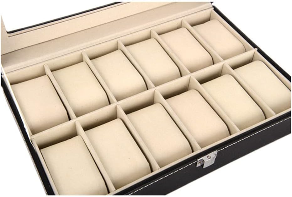 Other 12 Grid Leather Watch Display Case Jewelry Collection Storage Organizer Box Holder – image 8