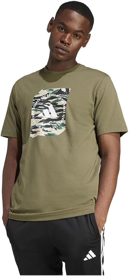 Men Camo Shape Graphic T-Shirt Graphic T-Shirt - Green