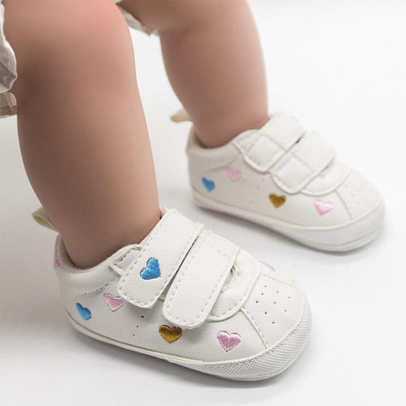 E-FAK Baby Shoes Boys Girls Infant Sneakers Non-Slip Rubber Sole Toddler Crib First Walker Shoes