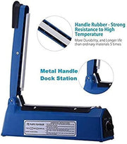 Showay Electric Manual Hand Impulse Heat Sealer Sealing Packaging Machine For Plastic Packet Pouch Bag Polybag Packing Kitchen Seal Package Poly (12"/30cm)