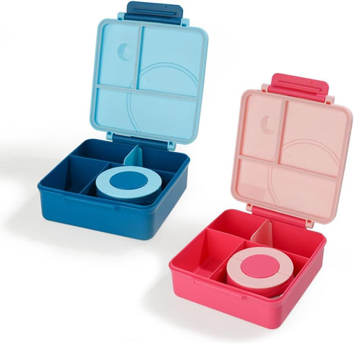 Bento Lunch Box for Kids and Adults with Removable Compartment, Leak Proof, BPA-Free, Phthalates-Free, Safe Non-Toxic Lunch Box Divider for School, Work, and Travel (Blue) - Pink